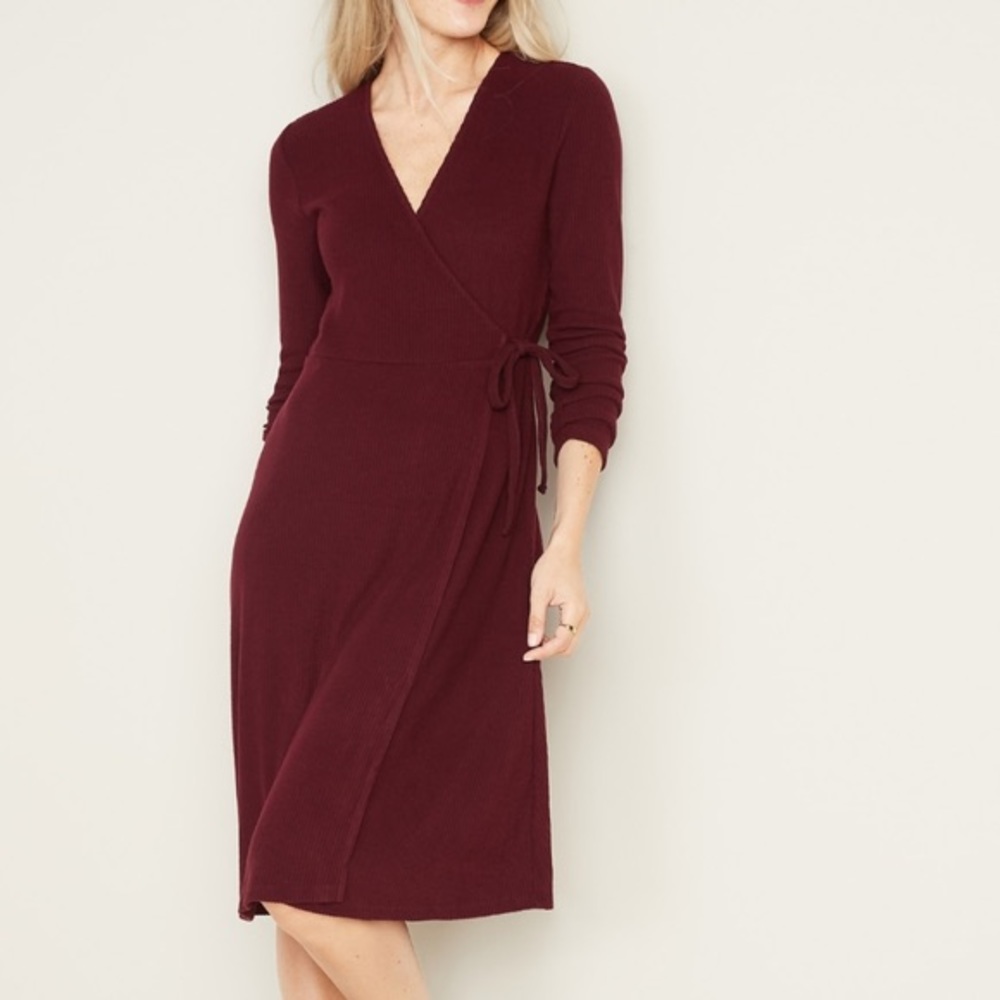 Old Navy Fit & Flare Wrap Dress